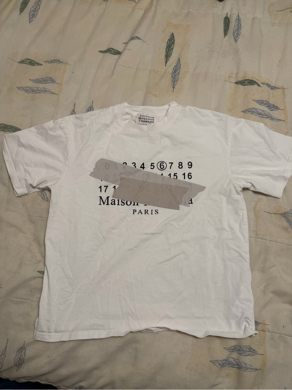 Maison Martin Margiela White Logo Graphic Short Sleeve Tee